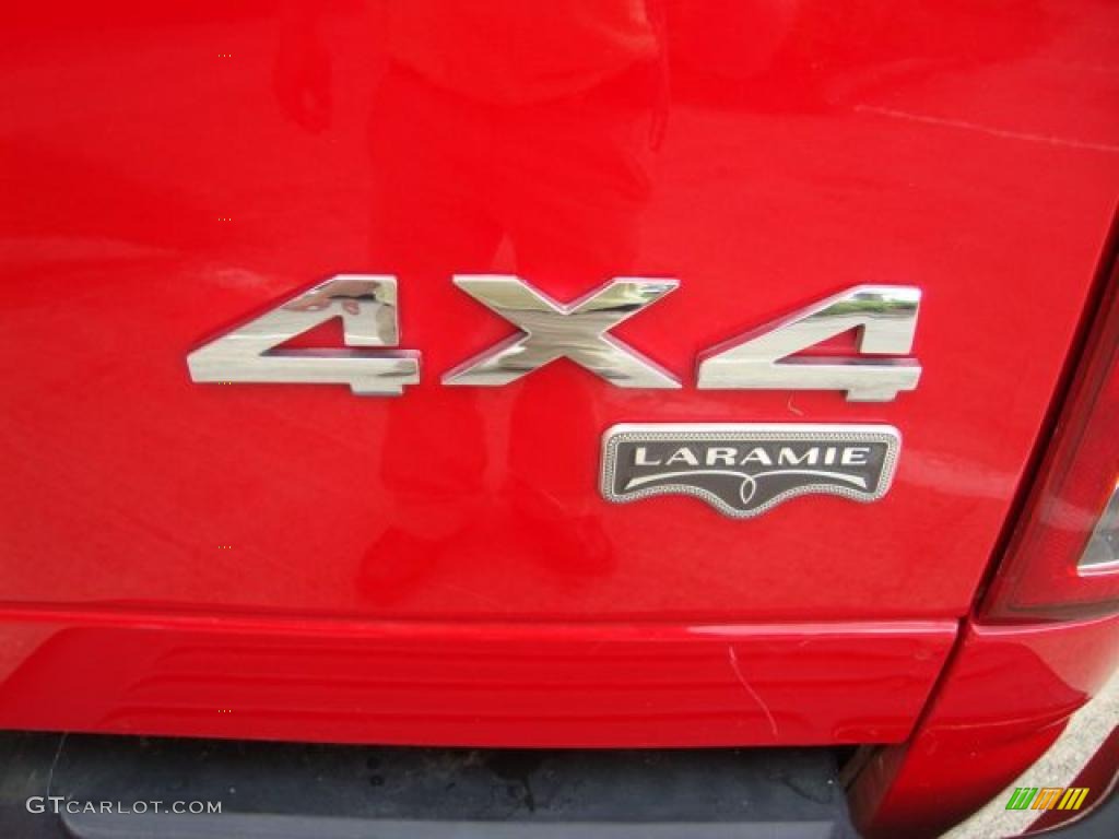 2004 Ram 1500 Laramie Quad Cab 4x4 - Flame Red / Taupe photo #30