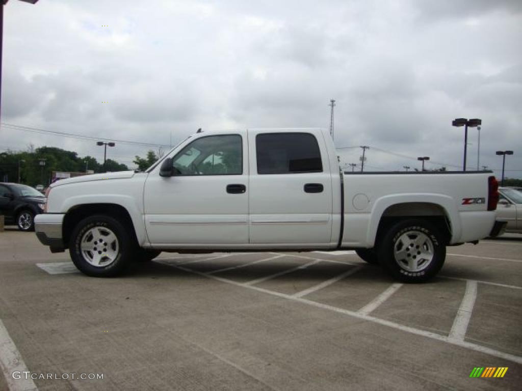 2006 Silverado 1500 Z71 Crew Cab 4x4 - Summit White / Tan photo #6