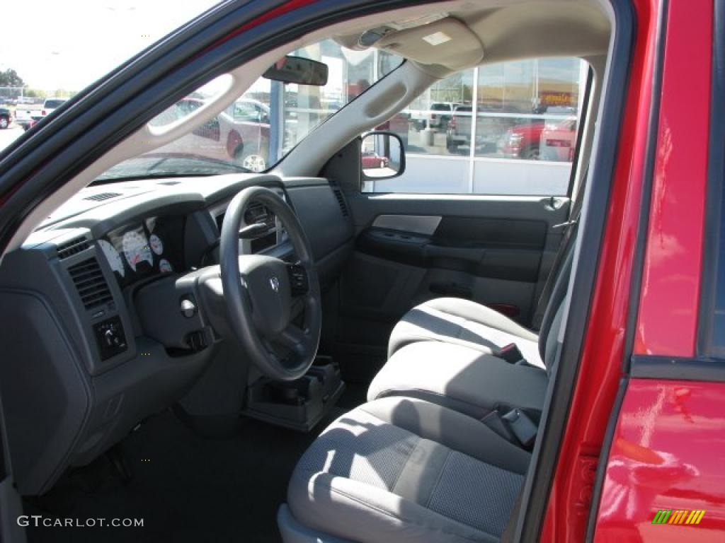 2008 Ram 1500 Big Horn Edition Quad Cab 4x4 - Flame Red / Medium Slate Gray photo #4