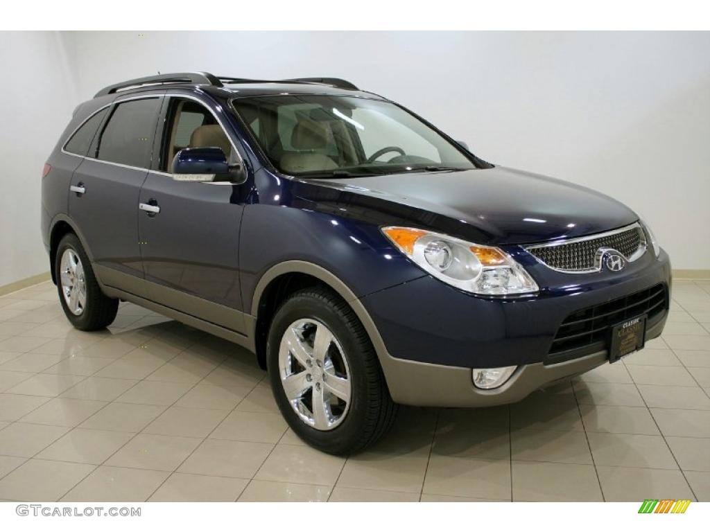 2008 Veracruz Limited AWD - Deep Blue Metallic / Beige photo #1