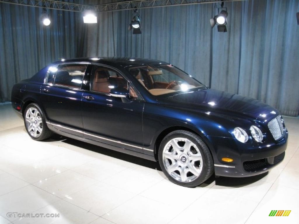 2007 Continental Flying Spur Mulliner - Dark Sapphire / Saddle photo #3