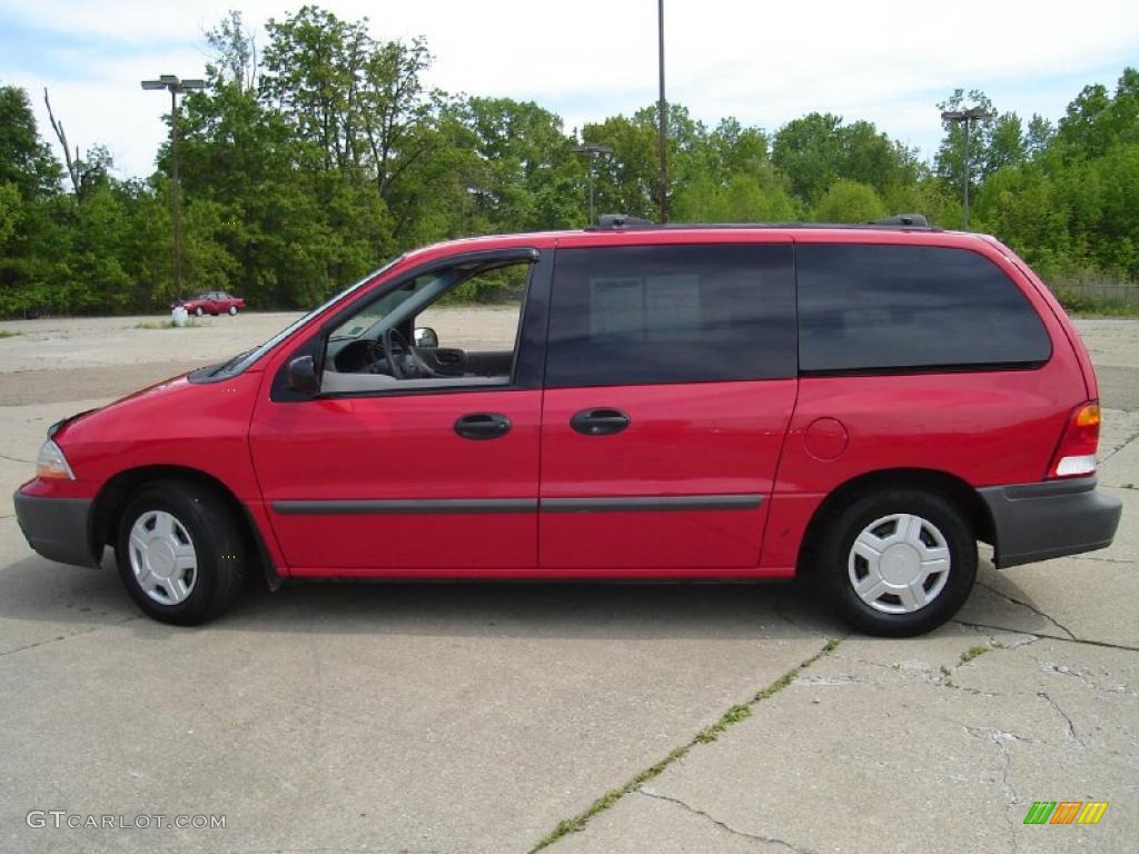2001 Windstar LX - Bright Red Metallic / Medium Graphite photo #2