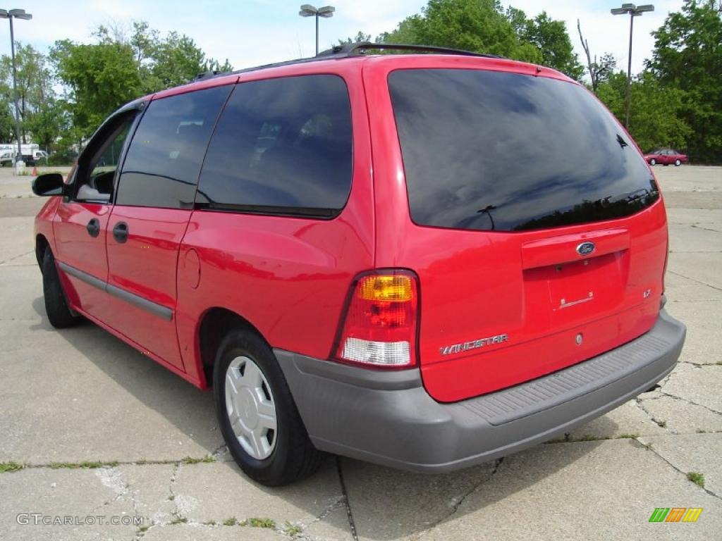 2001 Windstar LX - Bright Red Metallic / Medium Graphite photo #3