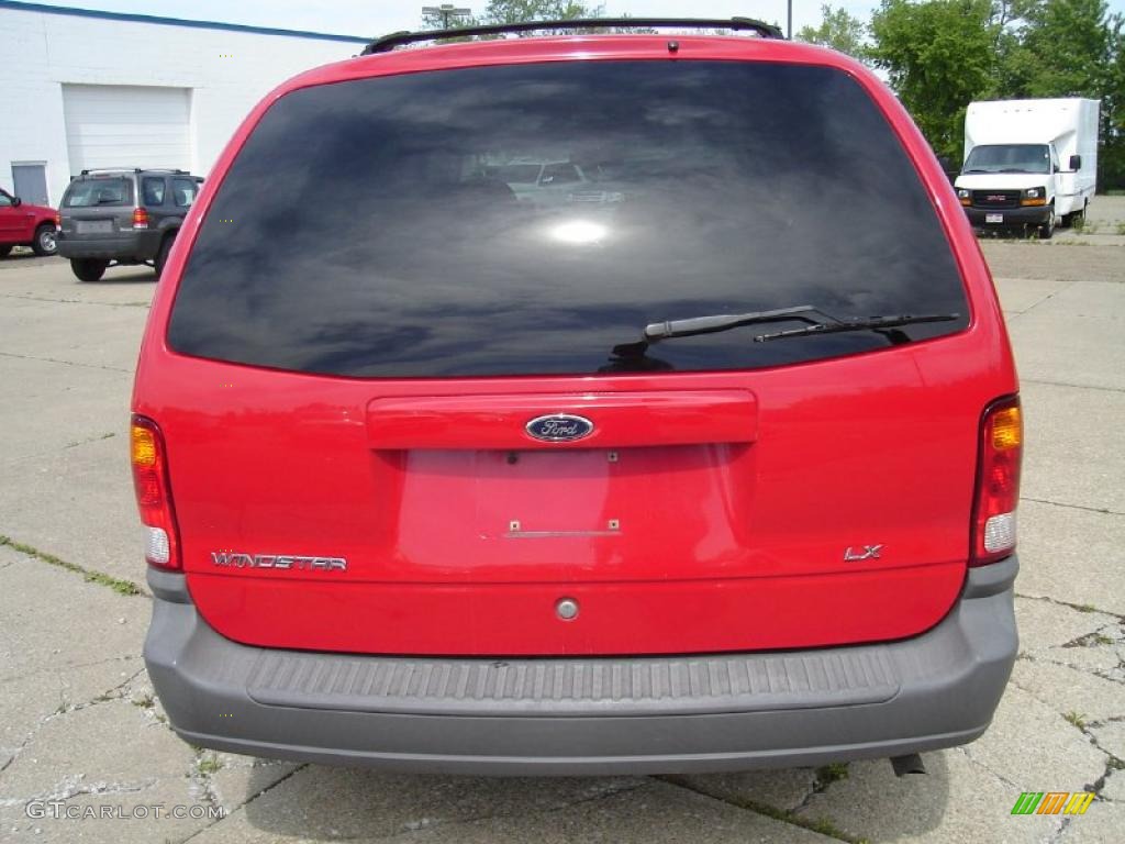 2001 Windstar LX - Bright Red Metallic / Medium Graphite photo #4