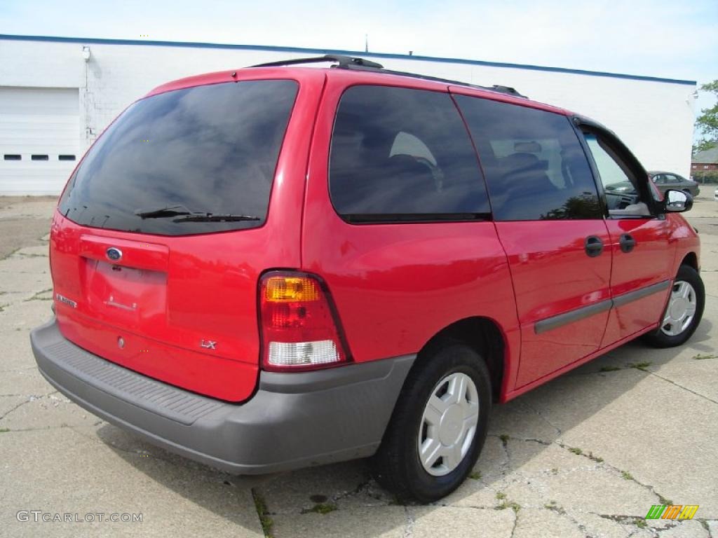 2001 Windstar LX - Bright Red Metallic / Medium Graphite photo #5