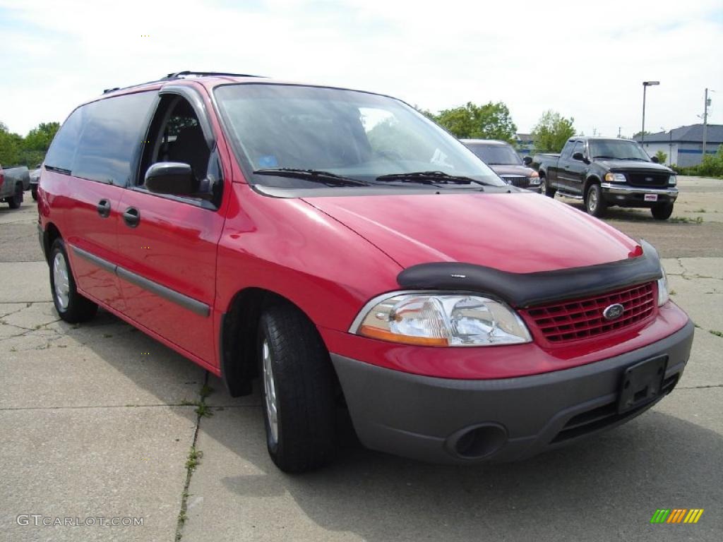 2001 Windstar LX - Bright Red Metallic / Medium Graphite photo #7