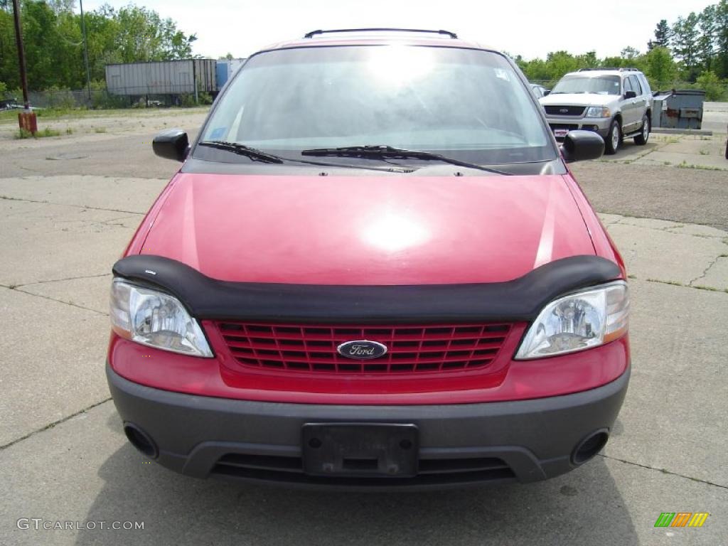 2001 Windstar LX - Bright Red Metallic / Medium Graphite photo #8