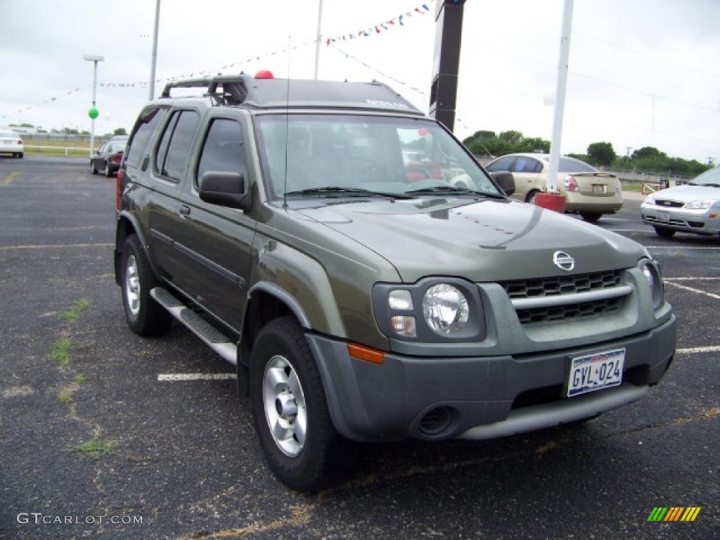 2003 Xterra SE V6 4x4 - Canteen Green Metallic / Gray photo #3