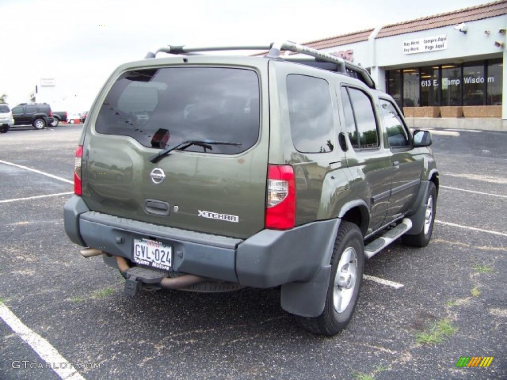 2003 Xterra SE V6 4x4 - Canteen Green Metallic / Gray photo #4