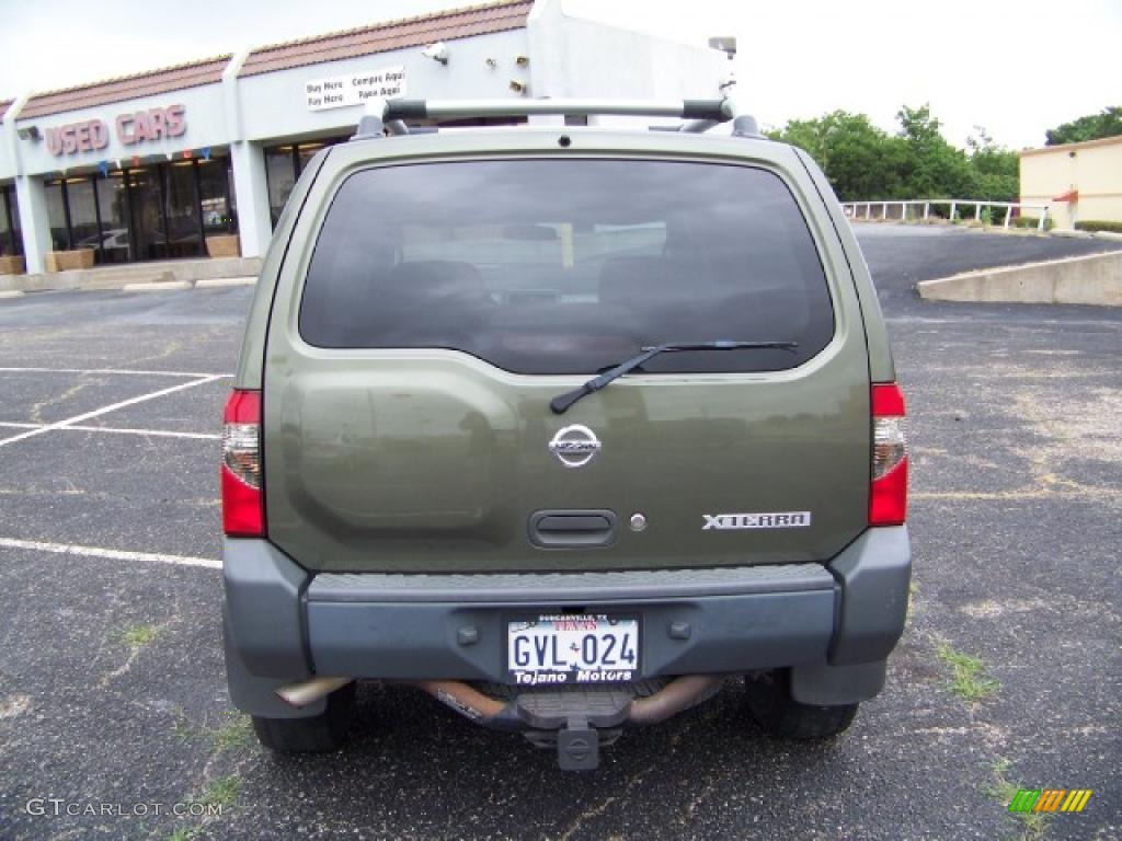 2003 Xterra SE V6 4x4 - Canteen Green Metallic / Gray photo #5
