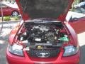 2001 Laser Red Metallic Ford Mustang V6 Coupe  photo #29