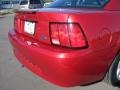 2001 Laser Red Metallic Ford Mustang V6 Coupe  photo #36