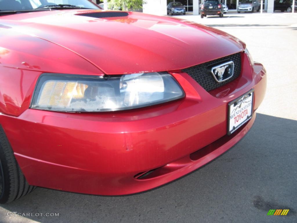2001 Mustang V6 Coupe - Laser Red Metallic / Dark Charcoal photo #39