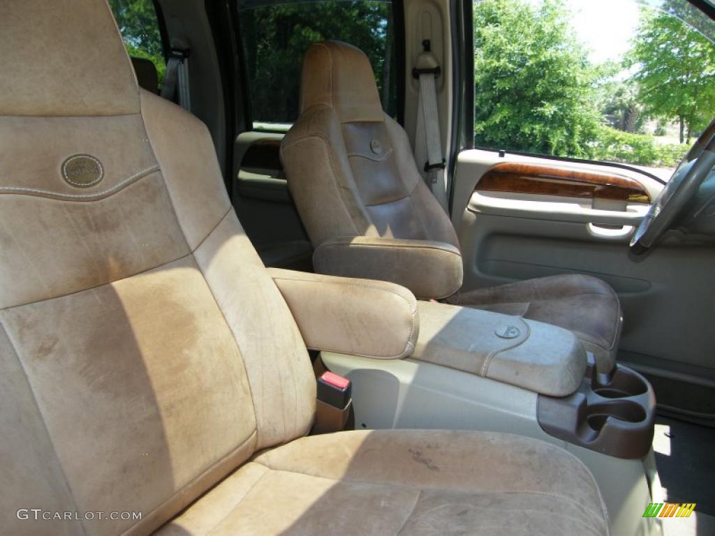 2004 F250 Super Duty King Ranch Crew Cab 4x4 - Estate Green Metallic / Castano Leather photo #27