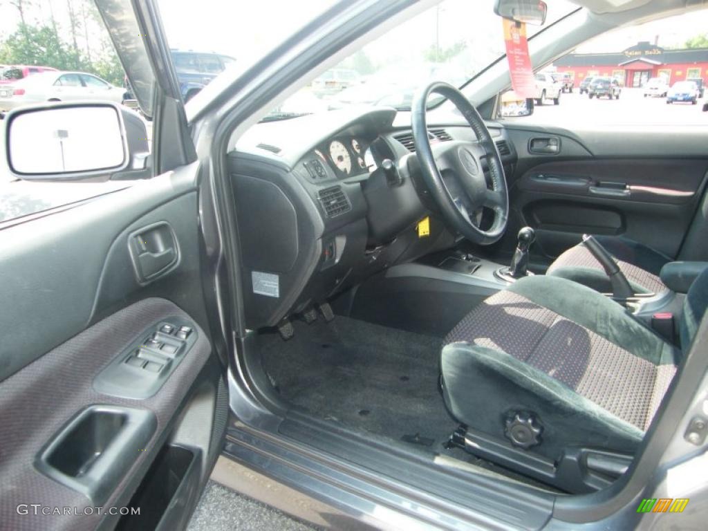 2005 Lancer RALLIART - Graphite Grey Pearl / Black/Red photo #14