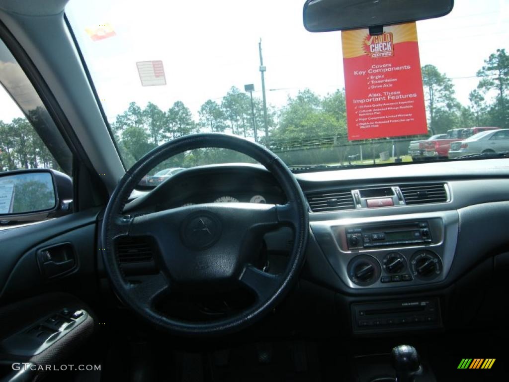 2005 Lancer RALLIART - Graphite Grey Pearl / Black/Red photo #19