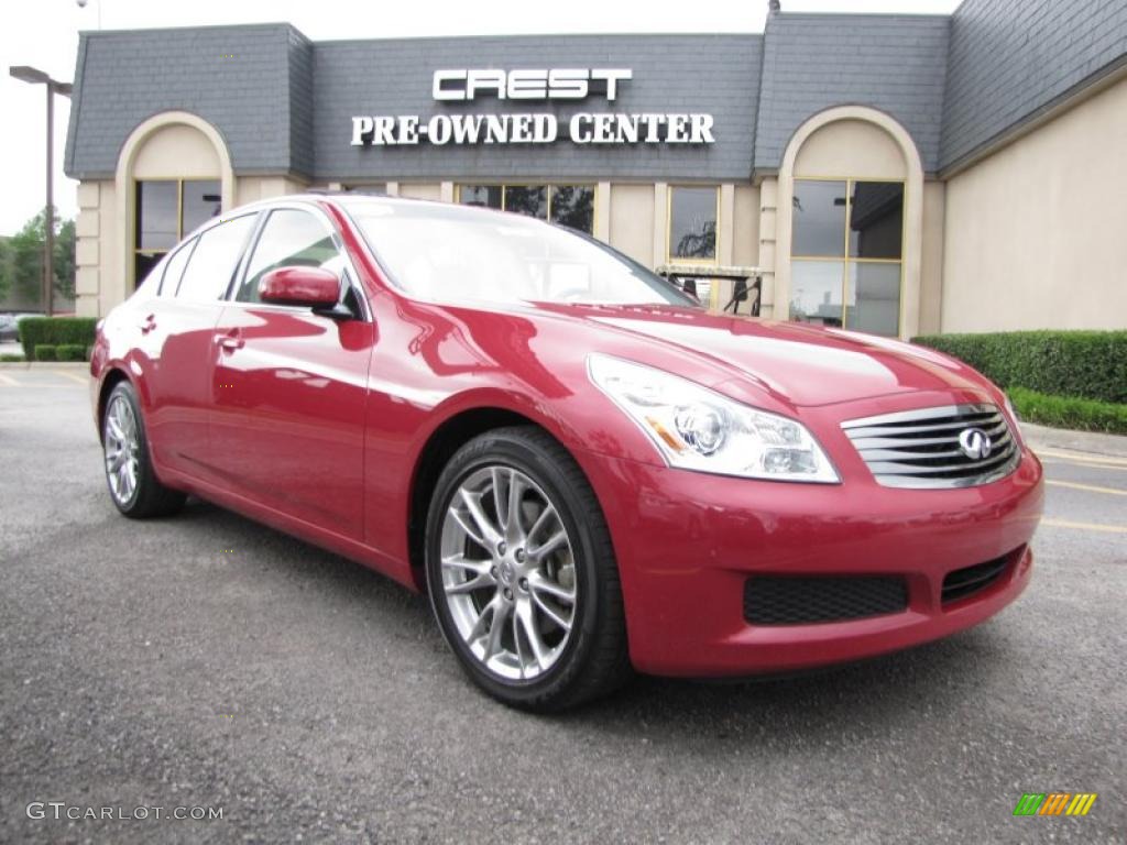 2007 G 35 Journey Sedan - Garnet Ember Metallic / Wheat Beige photo #1