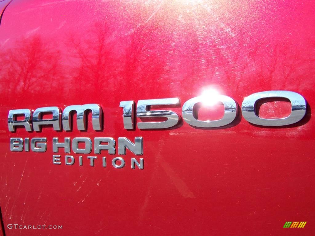 2006 Ram 1500 Big Horn Edition Quad Cab - Inferno Red Crystal Pearl / Khaki Beige photo #3