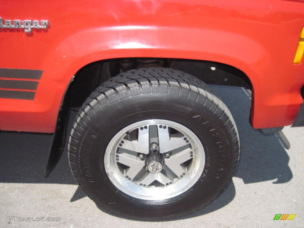 1987 Ranger STX SuperCab 4x4 - Red / Beige photo #45