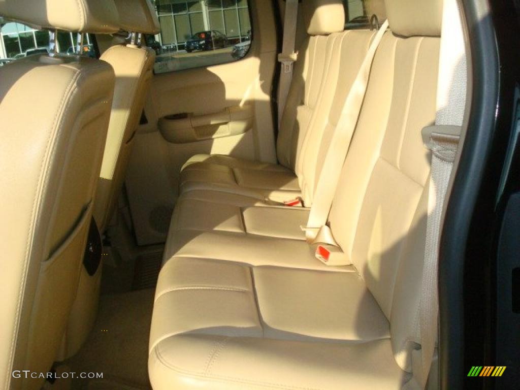 2007 Silverado 1500 LTZ Extended Cab 4x4 - Black / Light Cashmere/Ebony Black photo #9