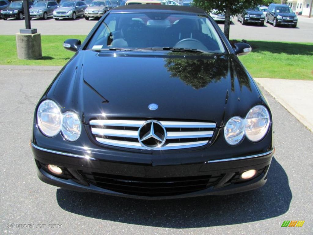 2007 CLK 350 Cabriolet - Black / Black photo #1