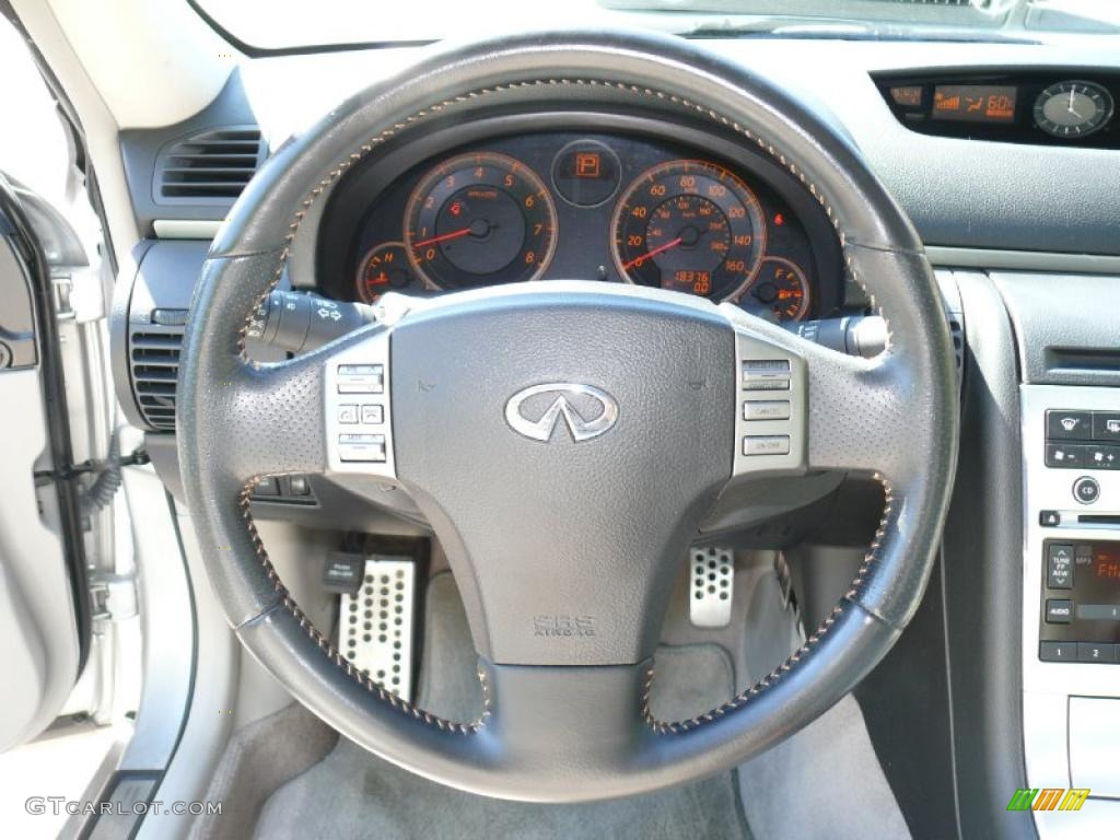 2006 G 35 Coupe - Liquid Platinum Metallic / Graphite photo #14