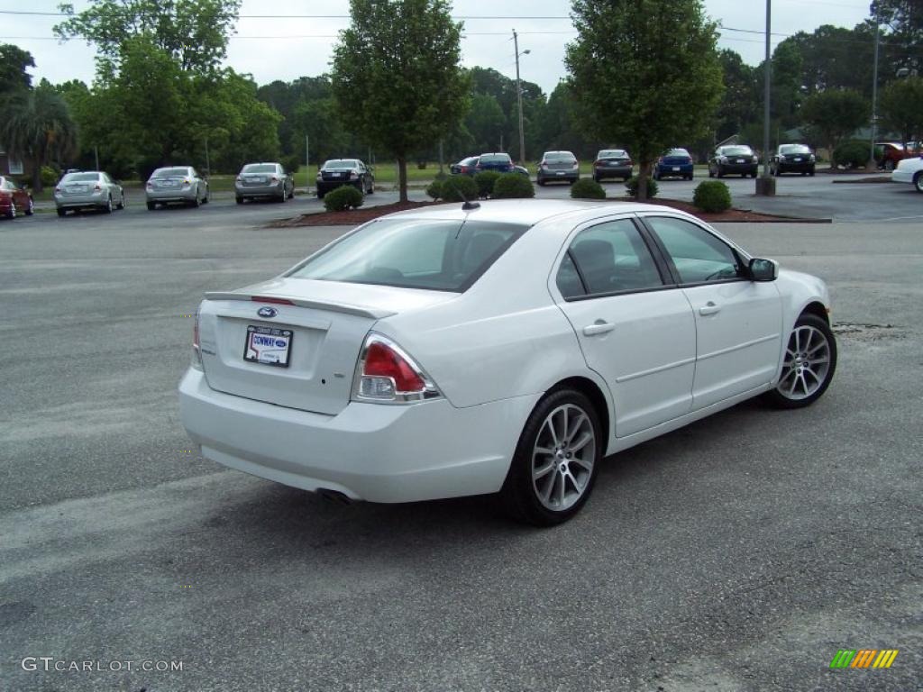 2009 Fusion SE - White Suede / Charcoal Black photo #5