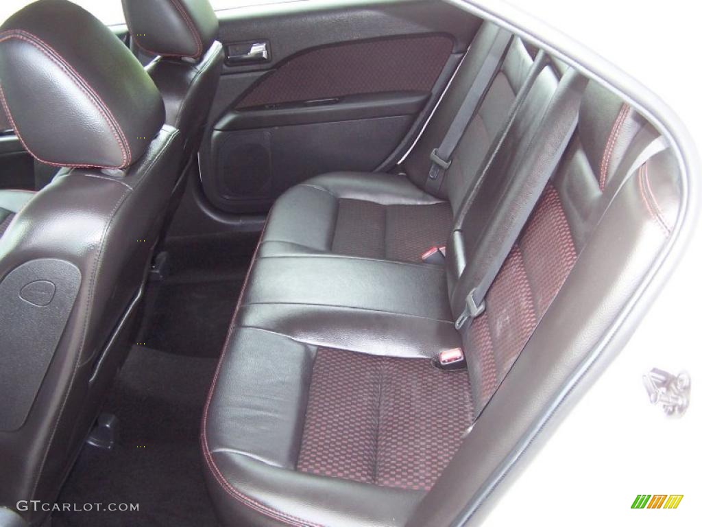 2009 Fusion SE - White Suede / Charcoal Black photo #18