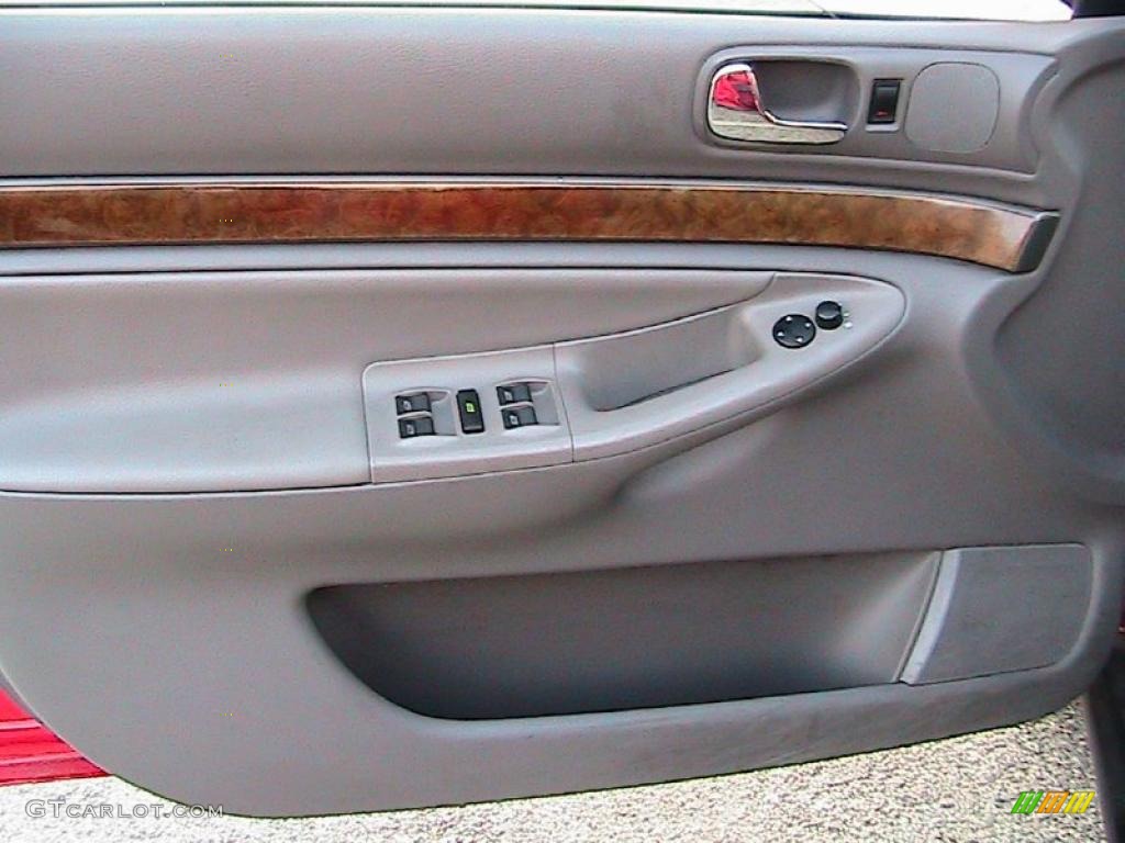 1999 A4 1.8T quattro Sedan - Laser Red / Opal Gray photo #33