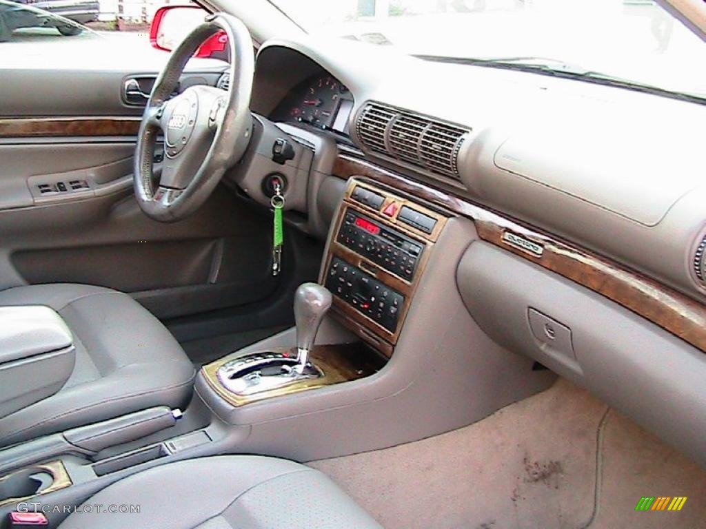 1999 A4 1.8T quattro Sedan - Laser Red / Opal Gray photo #39
