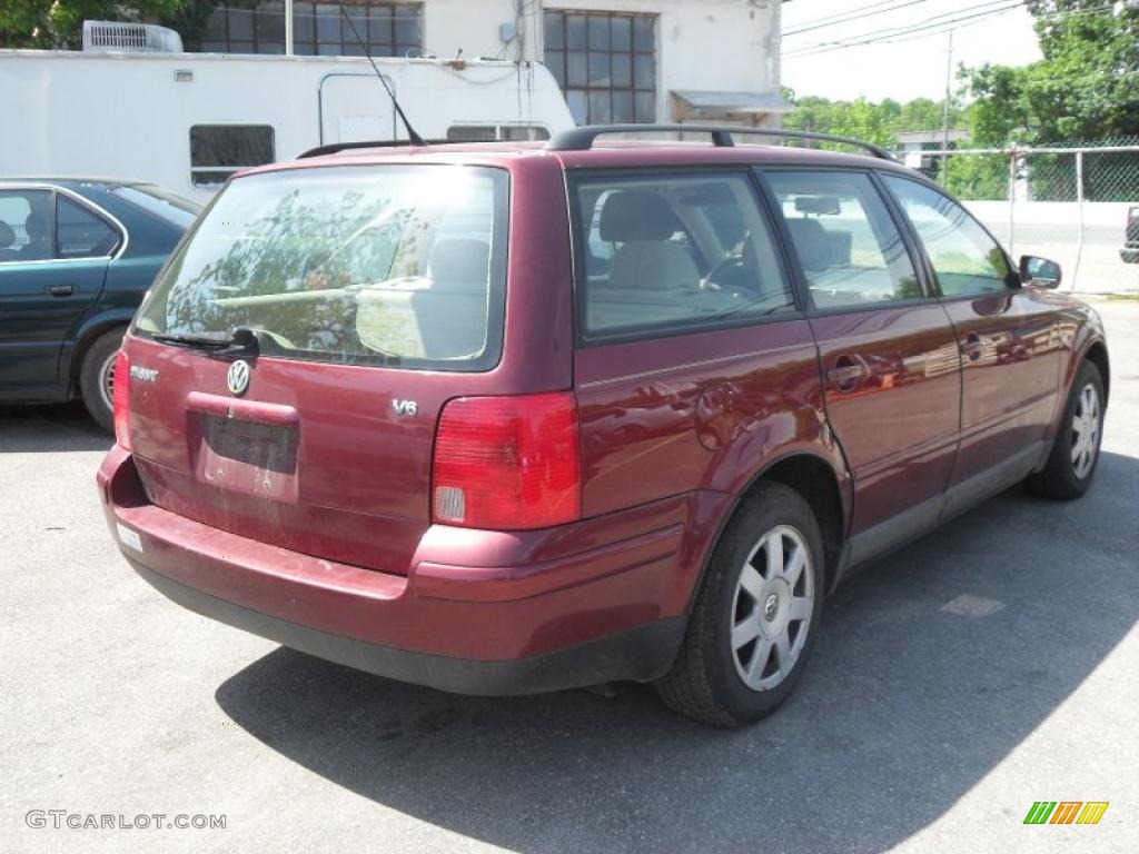 2000 Passat GLS V6 Wagon - Colorado Red Metallic / Beige photo #5