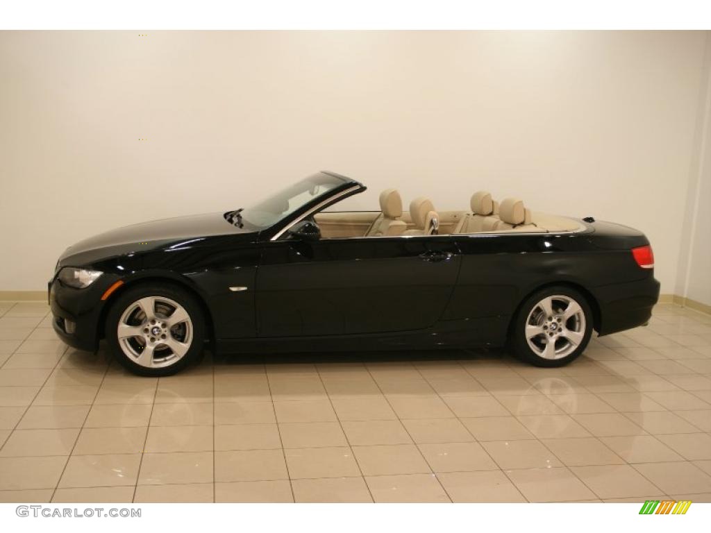 2008 3 Series 328i Convertible - Jet Black / Beige Dakota Leather photo #4