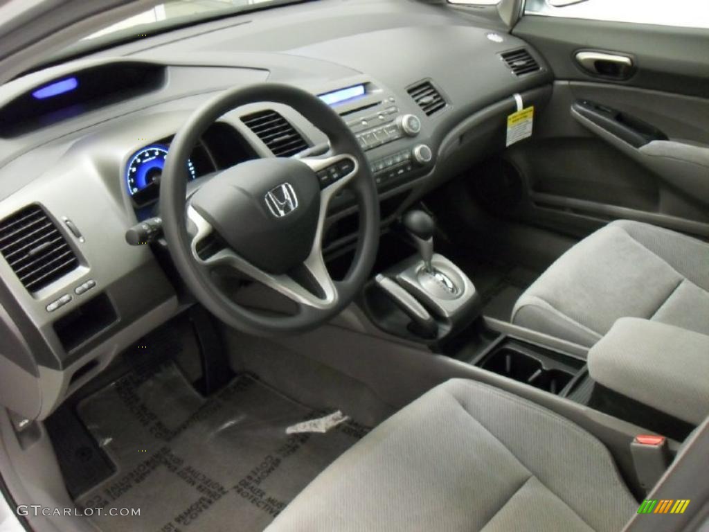 2010 Civic LX Sedan - Alabaster Silver Metallic / Gray photo #23