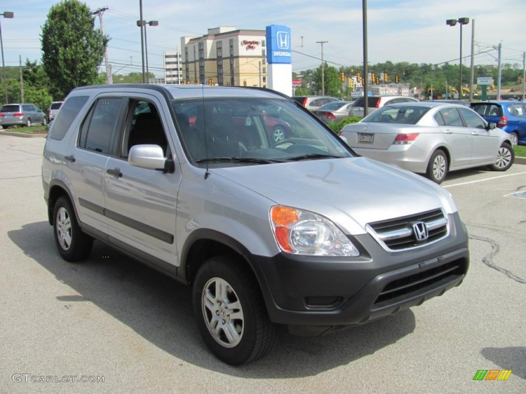 2003 CR-V EX 4WD - Satin Silver Metallic / Black photo #5