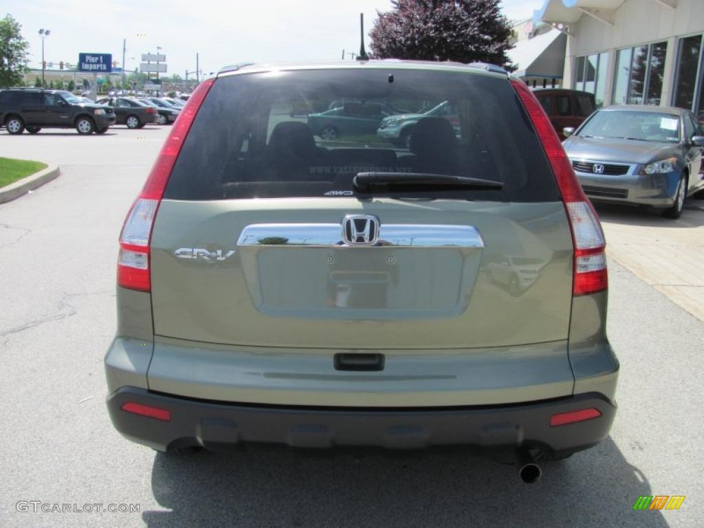 2008 CR-V EX 4WD - Green Tea Metallic / Ivory photo #5