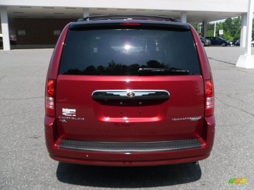 2010 Town & Country Touring - Inferno Red Crystal Pearl / Dark Slate Gray photo #3