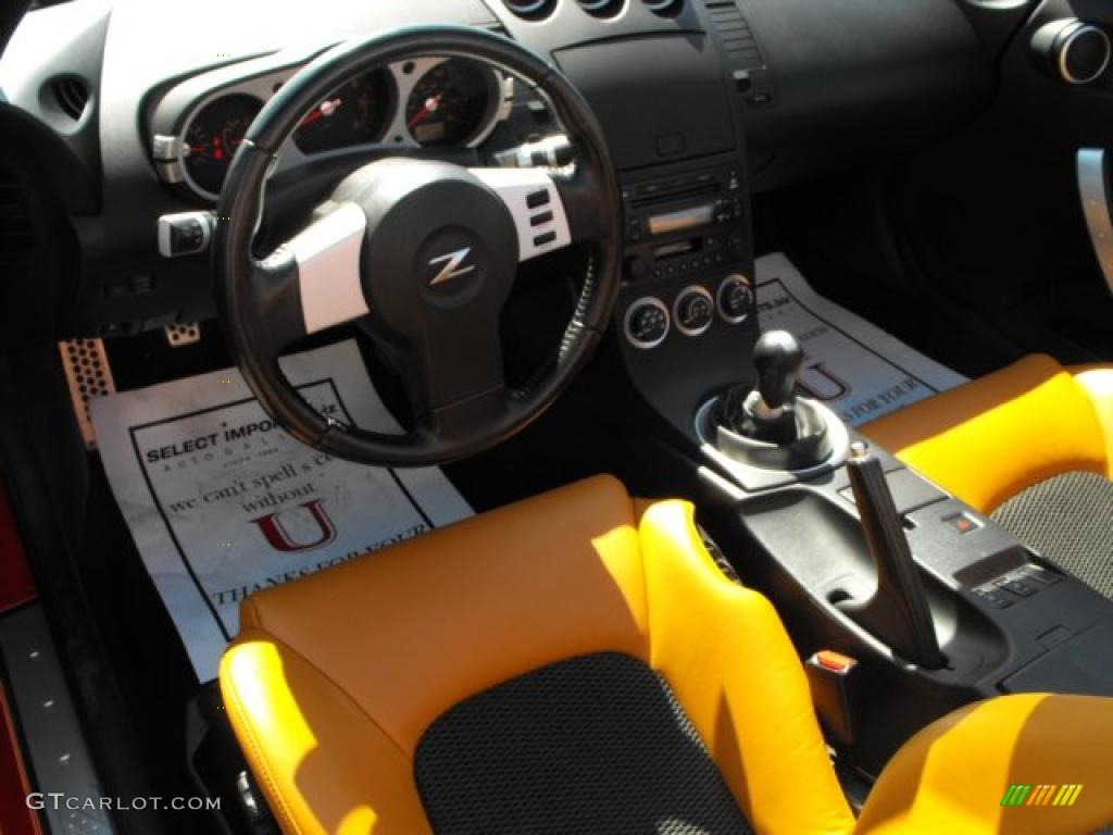 2004 350Z Touring Roadster - Redline / Burnt Orange photo #13