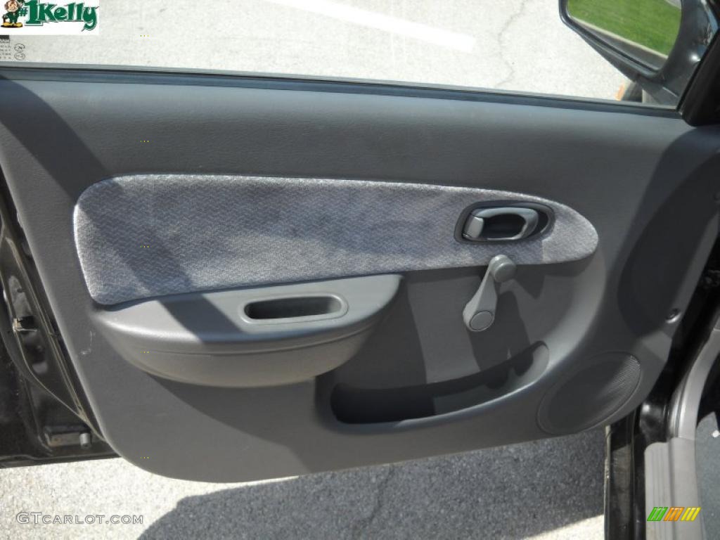 2002 Spectra GS Sedan - Black / Gray photo #7