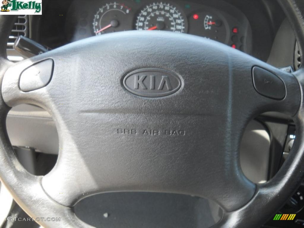 2002 Spectra GS Sedan - Black / Gray photo #19