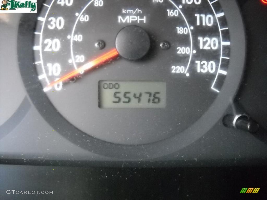 2002 Spectra GS Sedan - Black / Gray photo #20