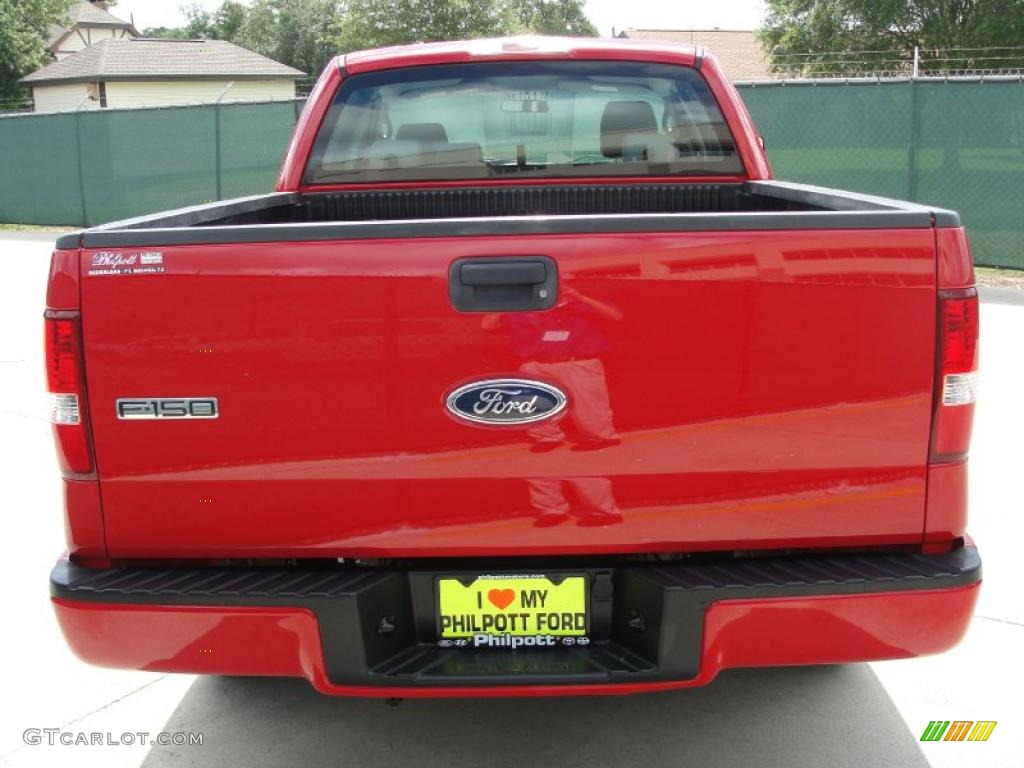 2004 F150 STX SuperCab - Bright Red / Medium/Dark Flint photo #4