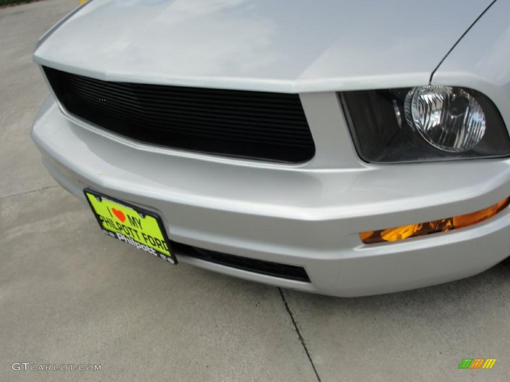 2005 Mustang V6 Premium Coupe - Satin Silver Metallic / Light Graphite photo #11