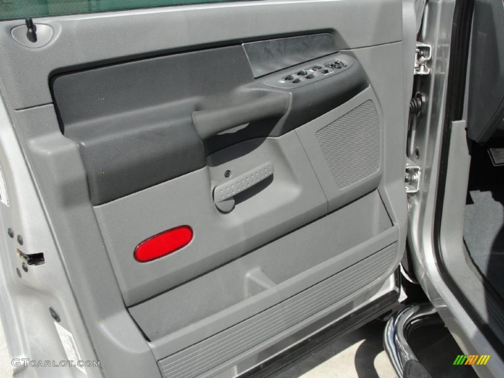 2007 Ram 3500 Lone Star Quad Cab 4x4 Dually - Bright Silver Metallic / Medium Slate Gray photo #35
