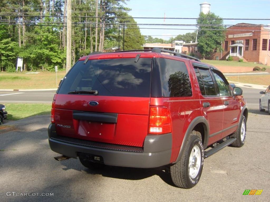 2004 Explorer XLS - Redfire Metallic / Medium Parchment photo #3