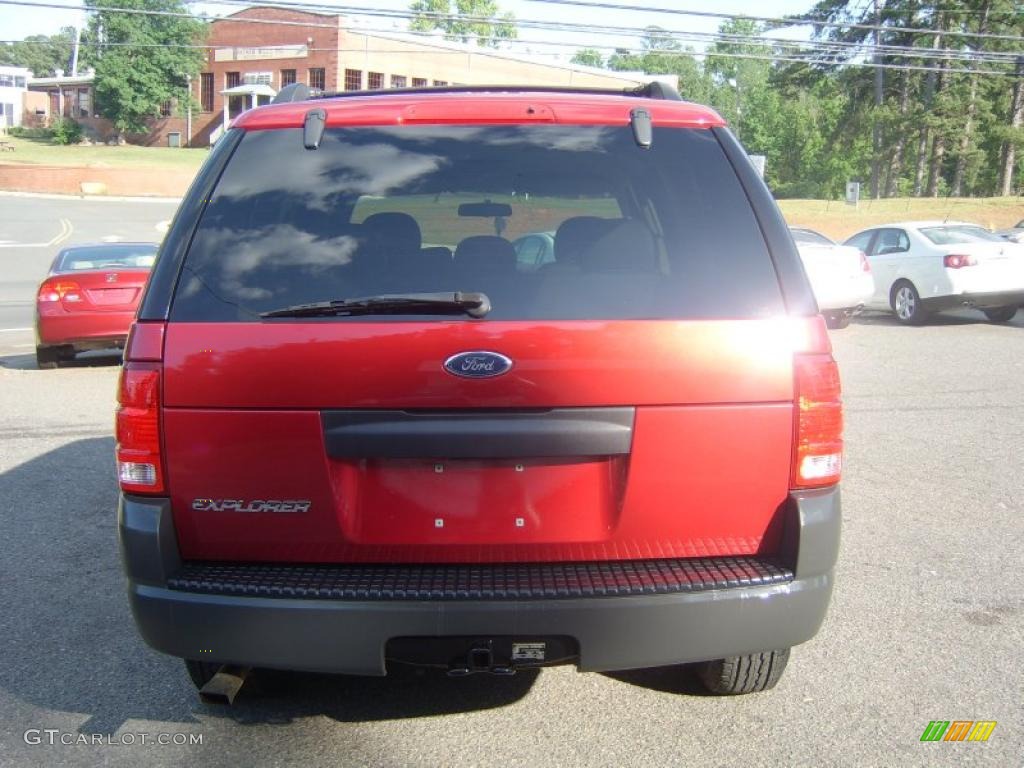 2004 Explorer XLS - Redfire Metallic / Medium Parchment photo #4