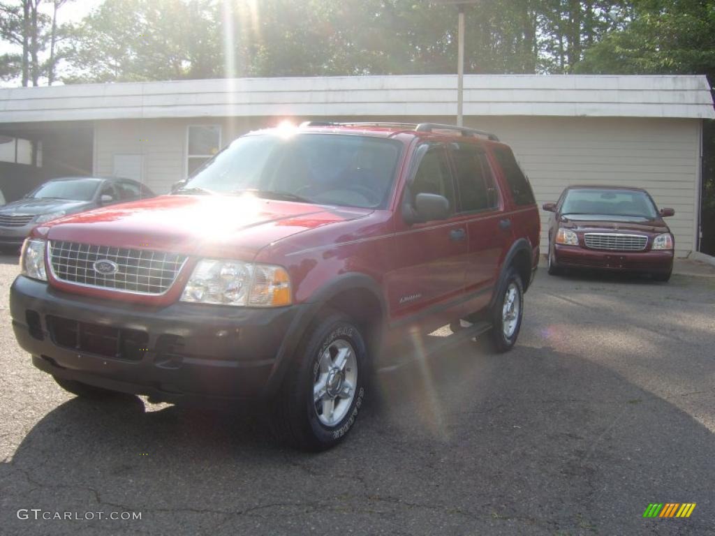 2004 Explorer XLS - Redfire Metallic / Medium Parchment photo #6