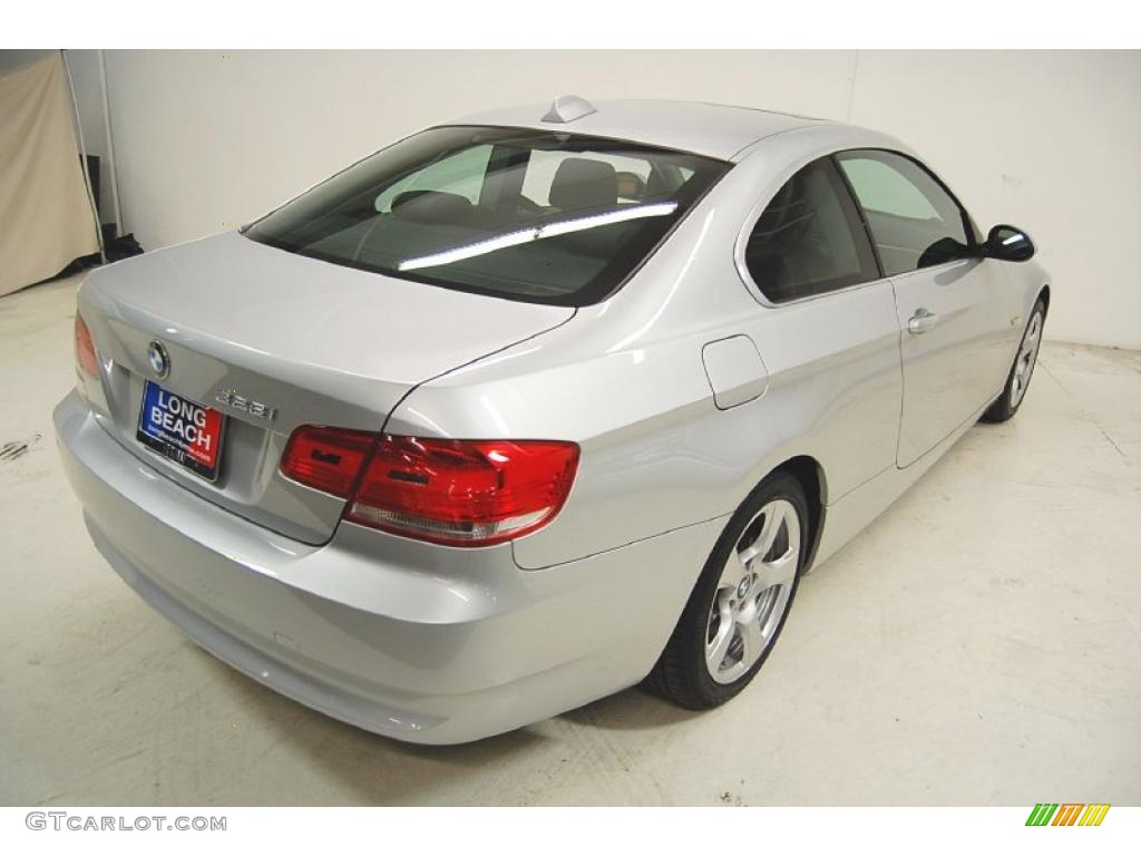 2007 3 Series 328i Coupe - Titanium Silver Metallic / Black photo #6