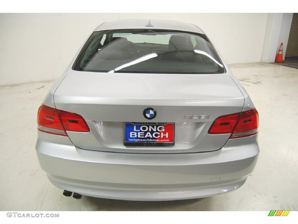 2007 3 Series 328i Coupe - Titanium Silver Metallic / Black photo #7