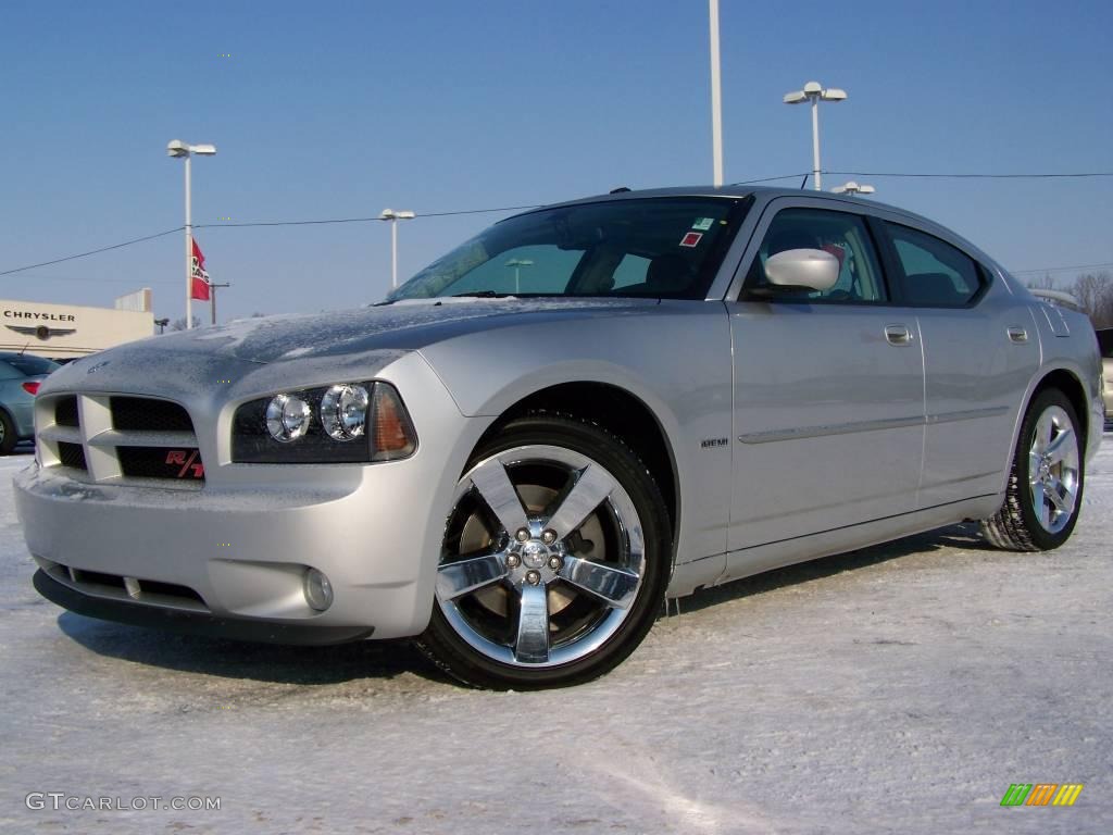 2008 Charger R/T - Bright Silver Metallic / Dark Slate Gray photo #1