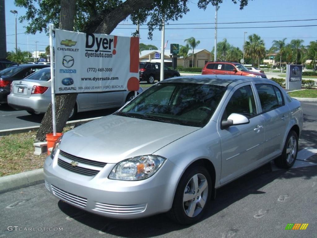 2010 Cobalt LT Sedan - Silver Ice Metallic / Ebony photo #1